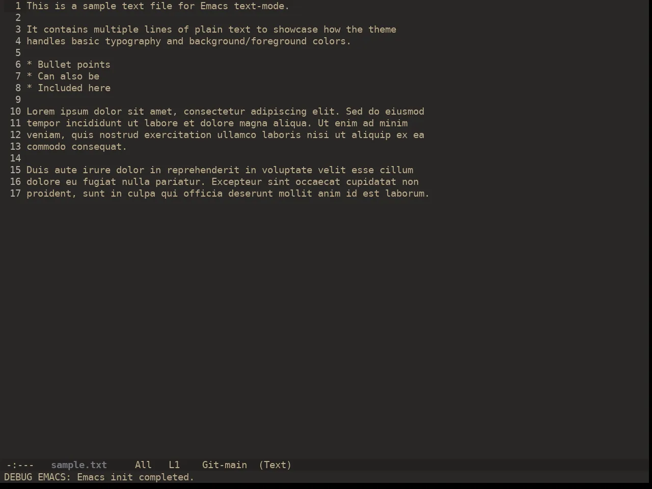 Ewal Dkeg Transposet Theme in text-mode