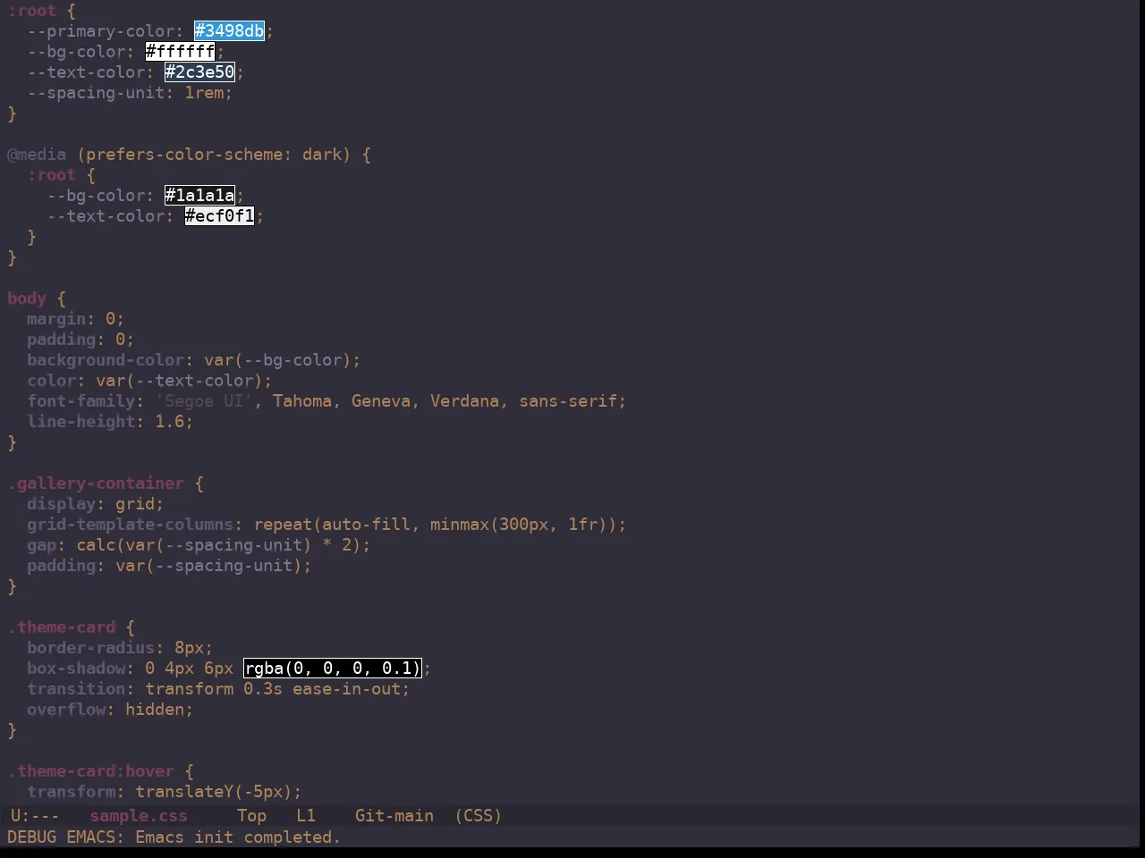 Ewal Dkeg Urban Theme in css-mode