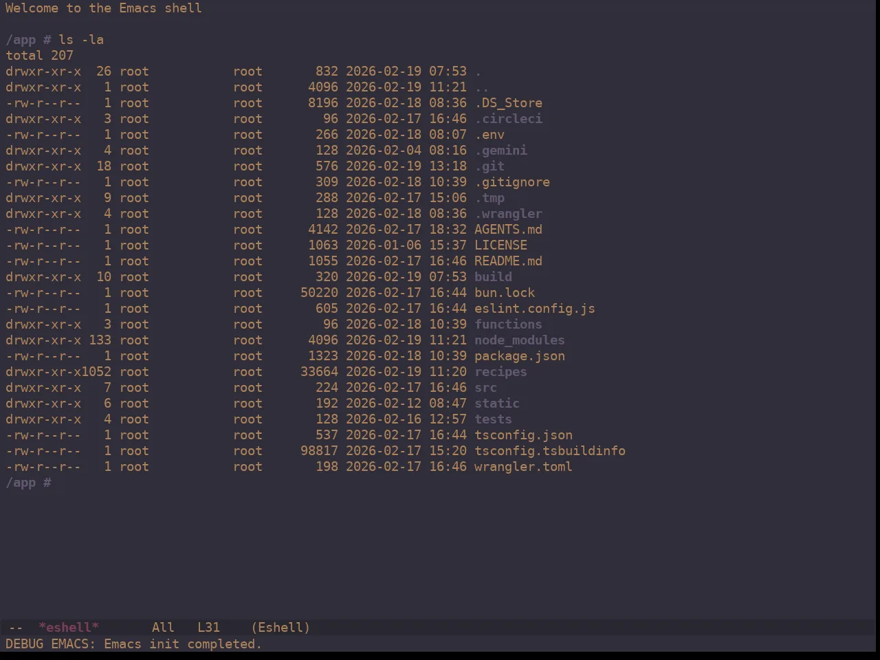 Ewal Dkeg Urban Theme in eshell