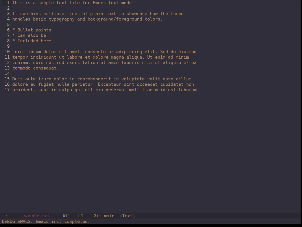 Ewal Dkeg Urban Theme in text-mode