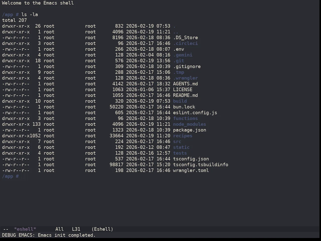 Ewal Dkeg Vans Theme in eshell