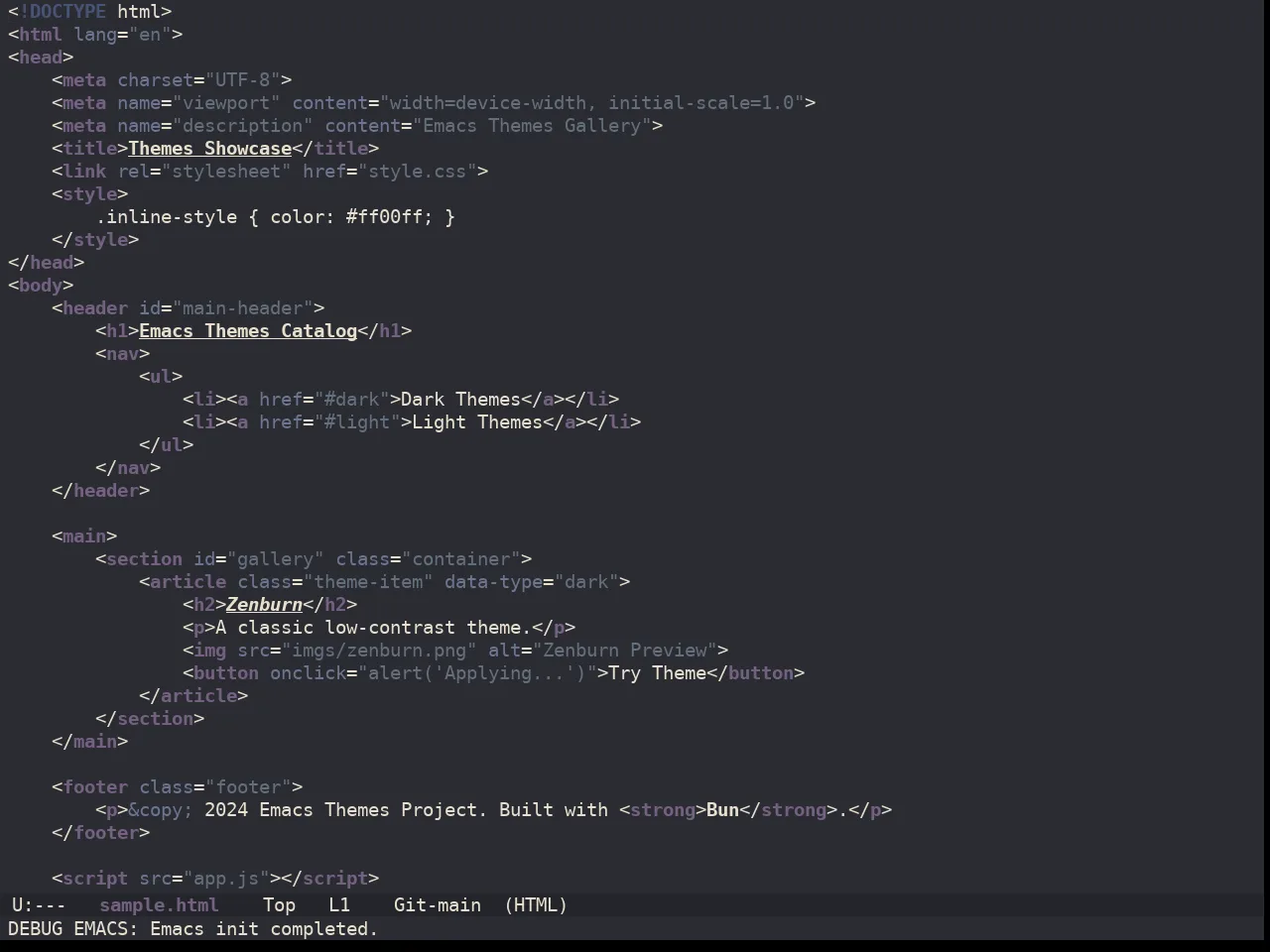 Ewal Dkeg Vans Theme in html-mode