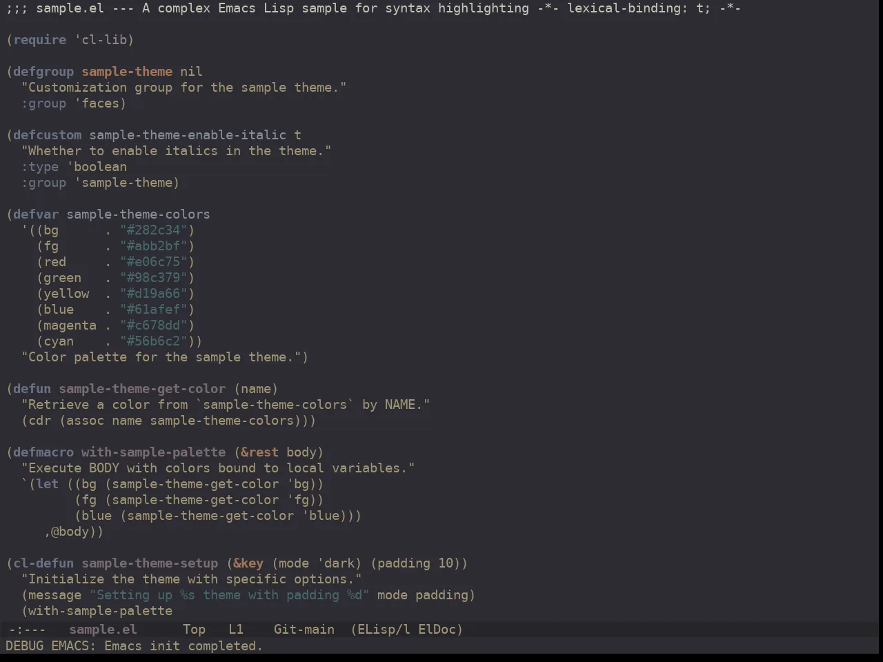 Ewal Dkeg Victory Theme in emacs-lisp-mode