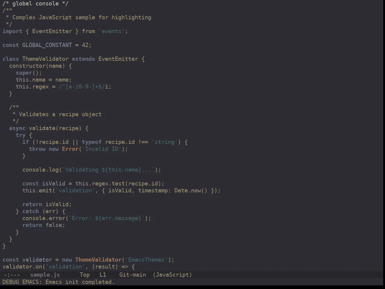 Ewal Dkeg Victory Theme in javascript-mode