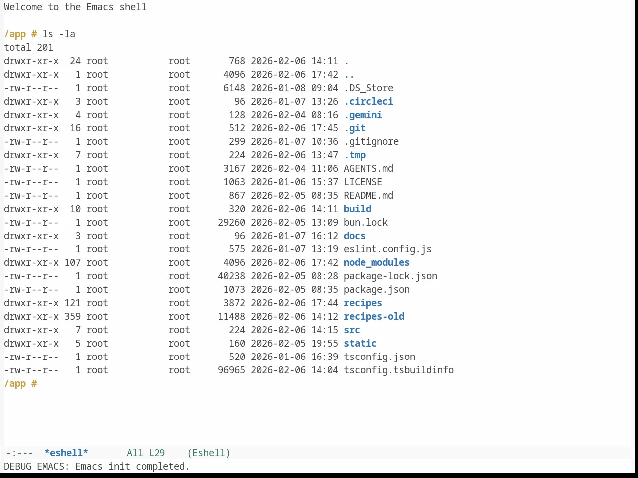 Doneburn Theme in eshell
