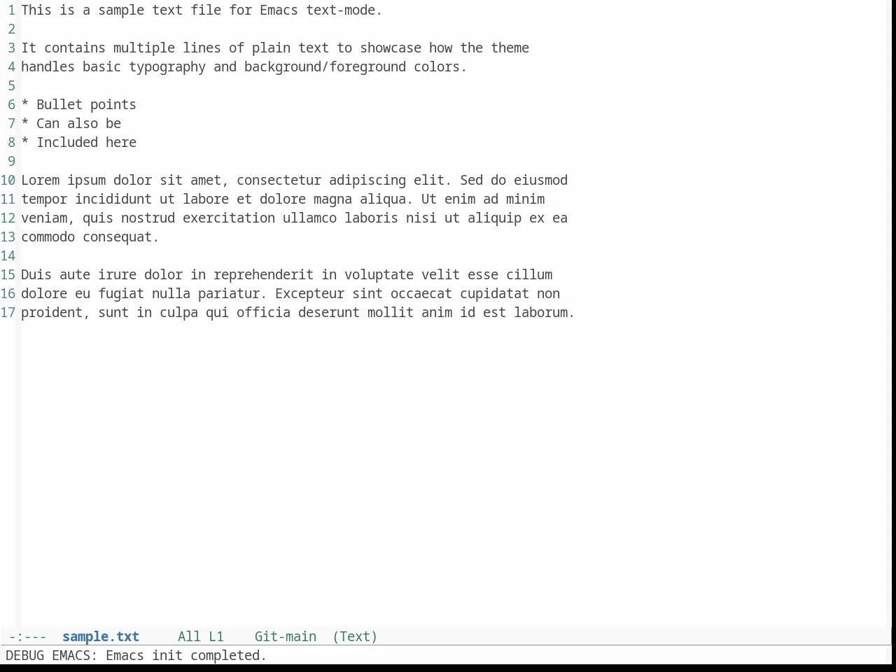 Doneburn Theme in text-mode