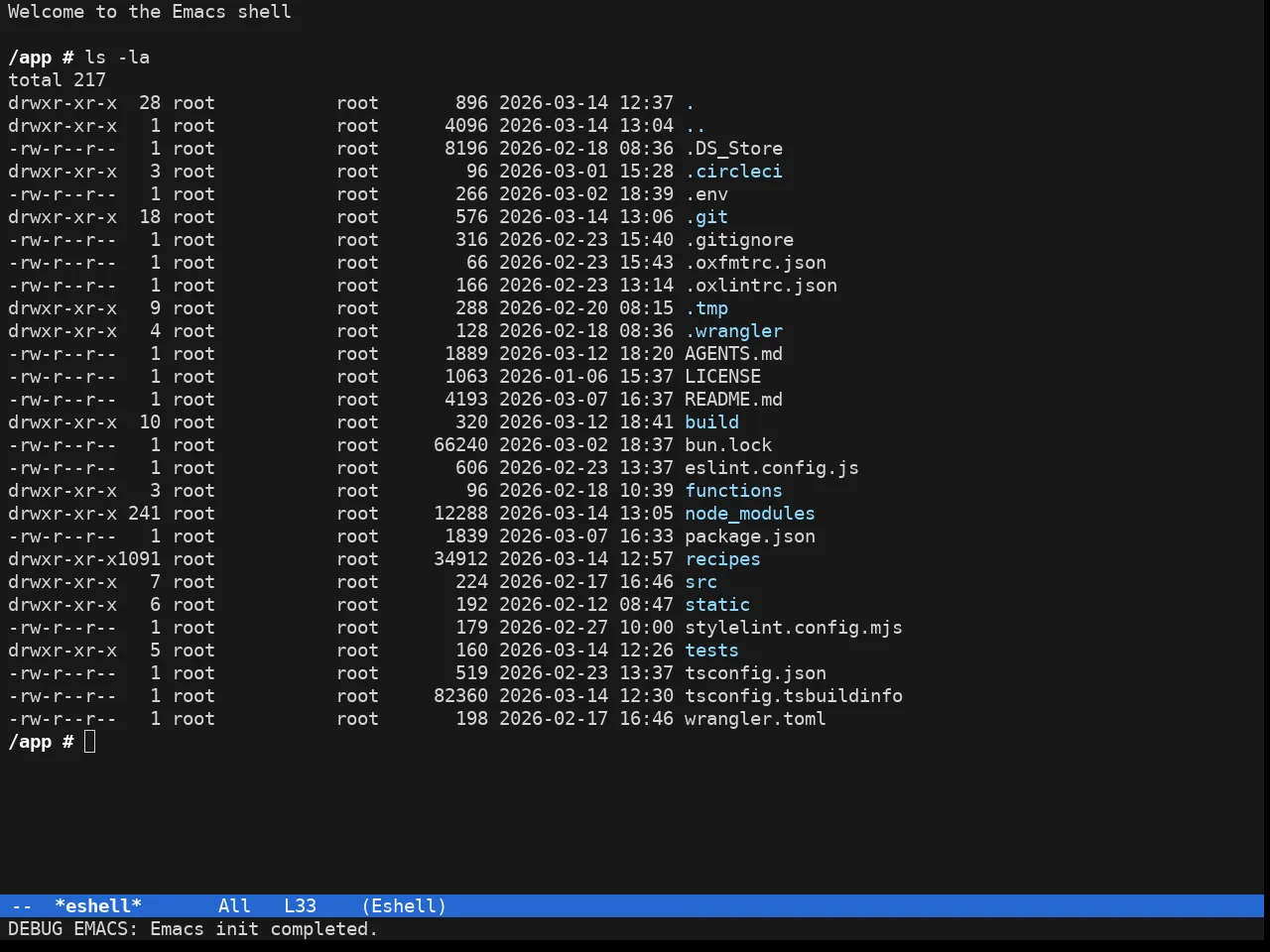 Doom 1337 Theme in eshell
