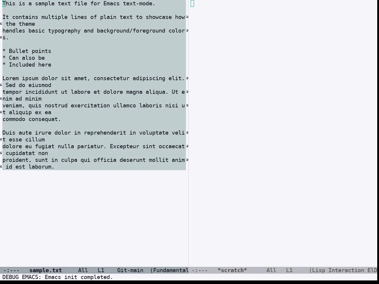 Doom Acario Light Theme in fundamental-mode