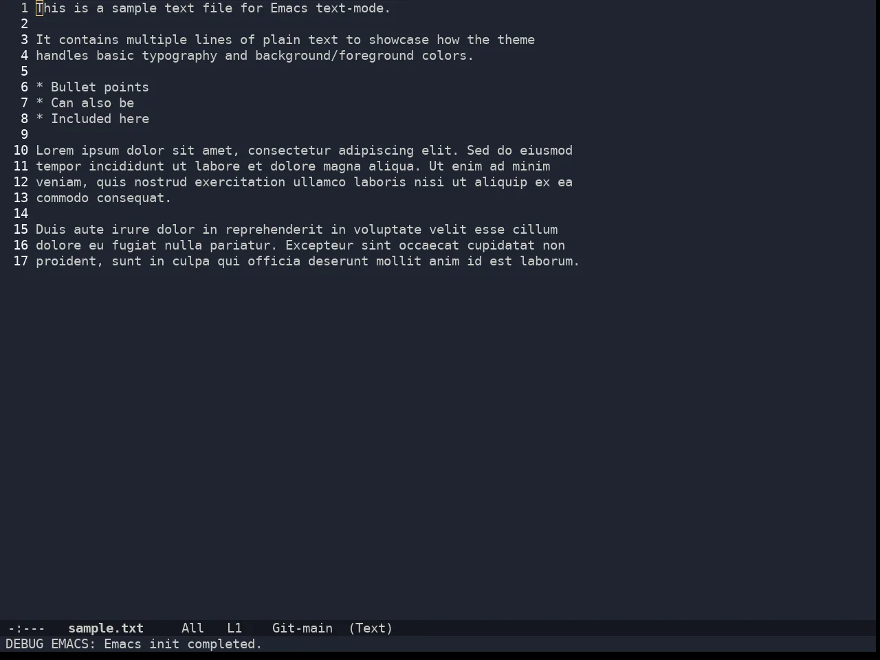 Doom Ayu Mirage Theme in text-mode