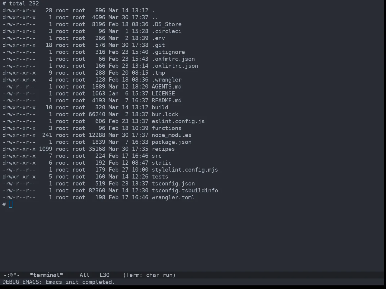 Doom Bluloco Dark Theme in term