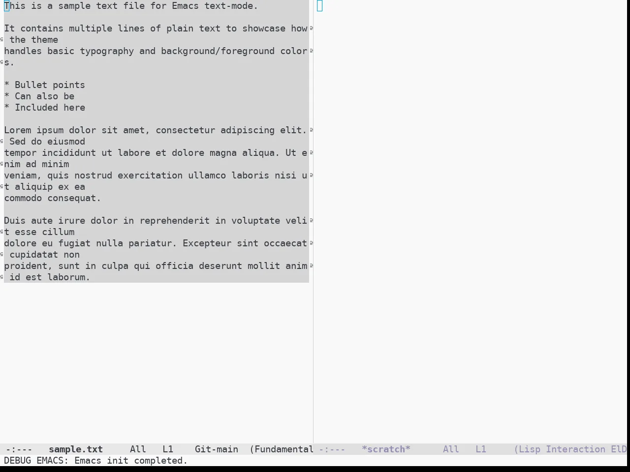 Doom Bluloco Light Theme in fundamental-mode