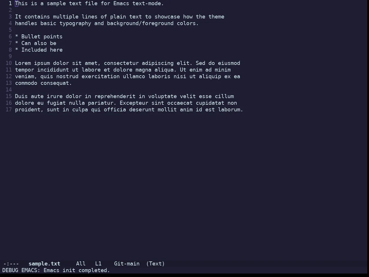 Doom Challenger Deep Theme in text-mode