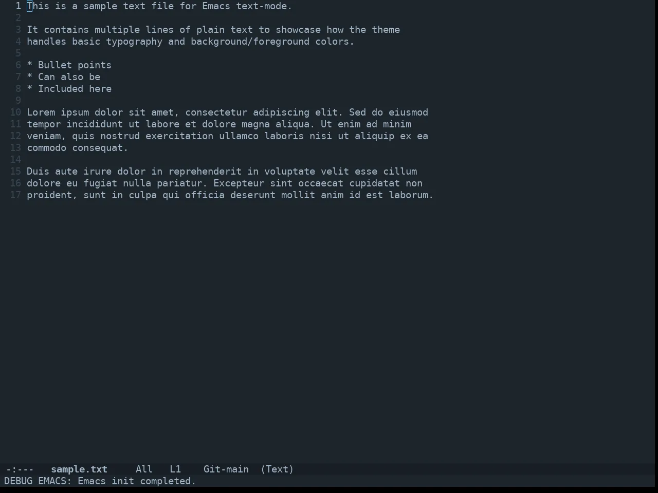 Doom City Lights Theme in text-mode