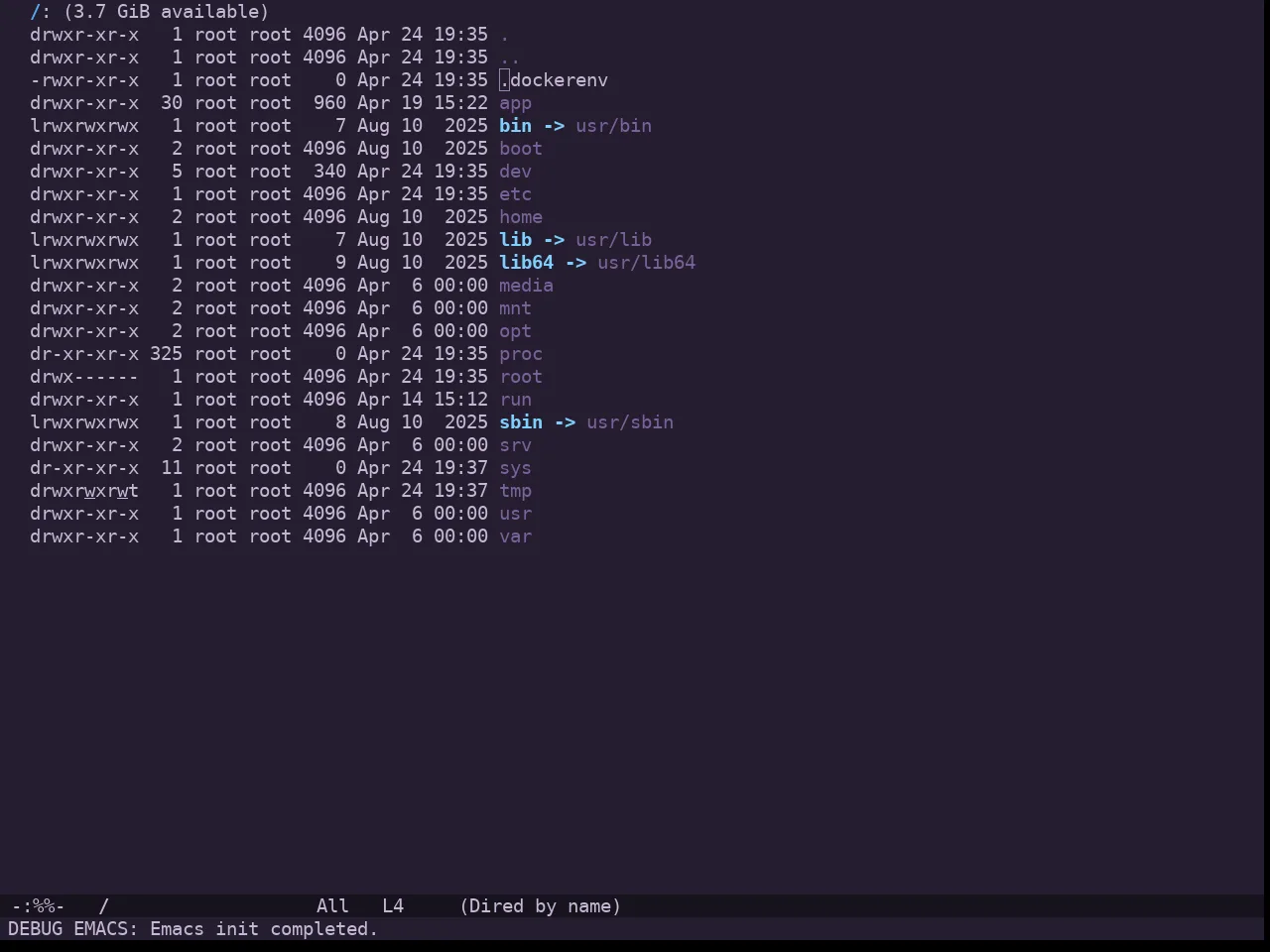 Doom Feather Dark Theme in dired