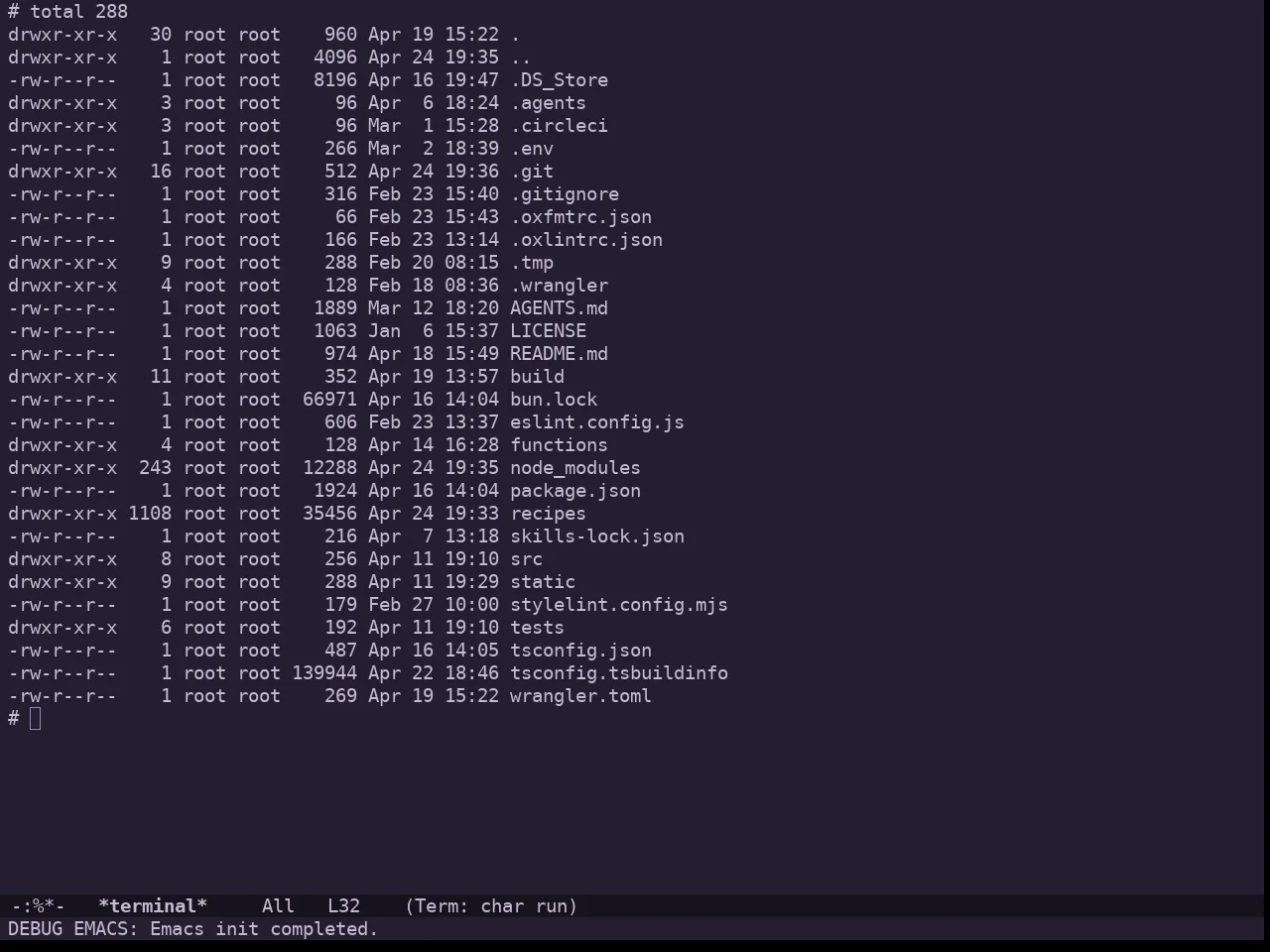 Doom Feather Dark Theme in term