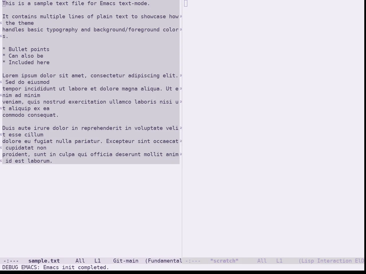 Doom Feather Light Theme in fundamental-mode