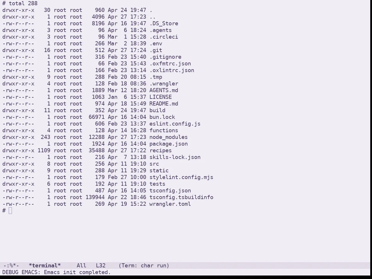 Doom Feather Light Theme in term