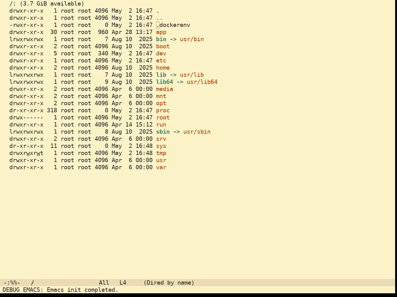 Doom Gruvbox Light Theme in dired
