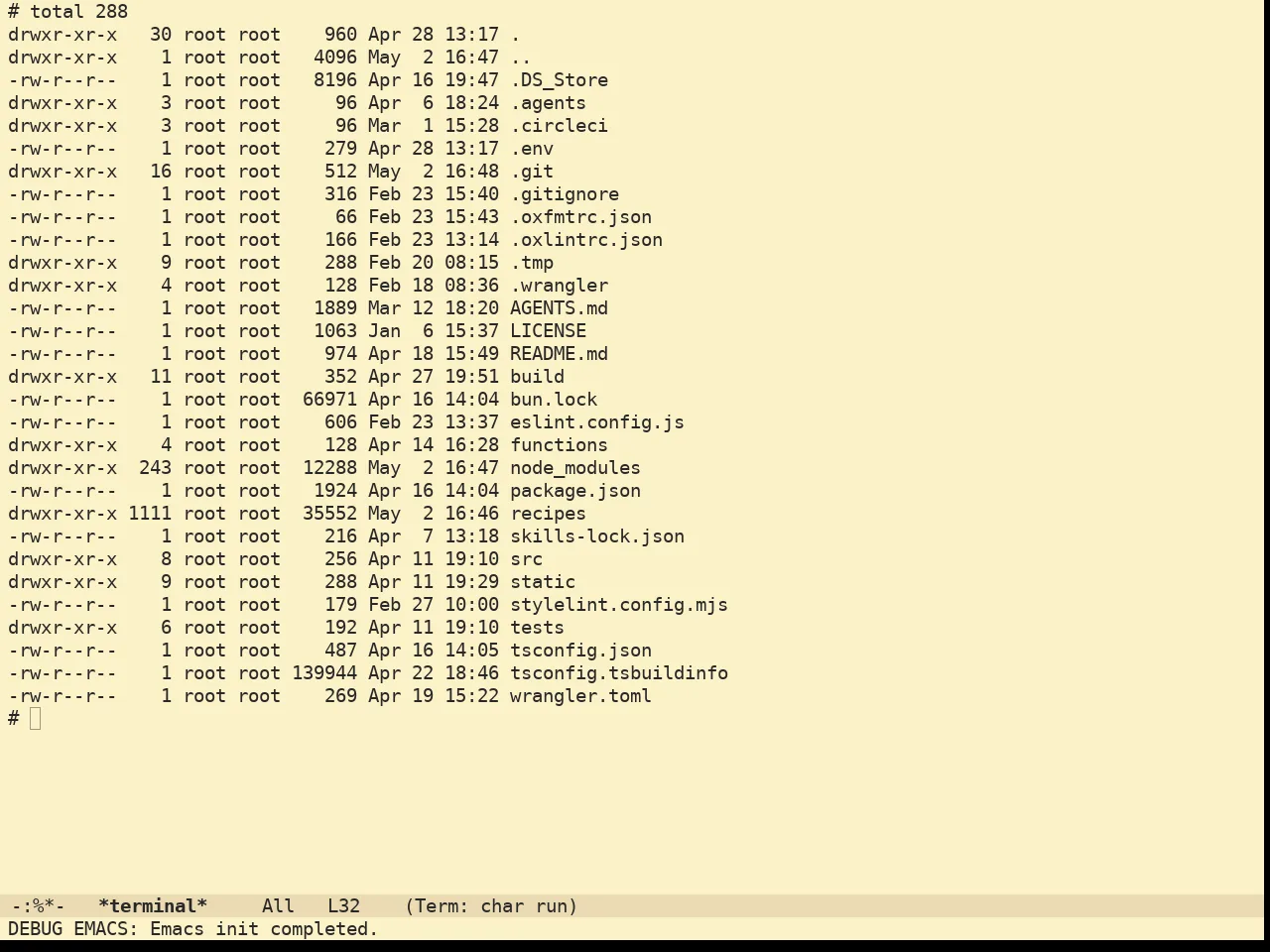 Doom Gruvbox Light Theme in term