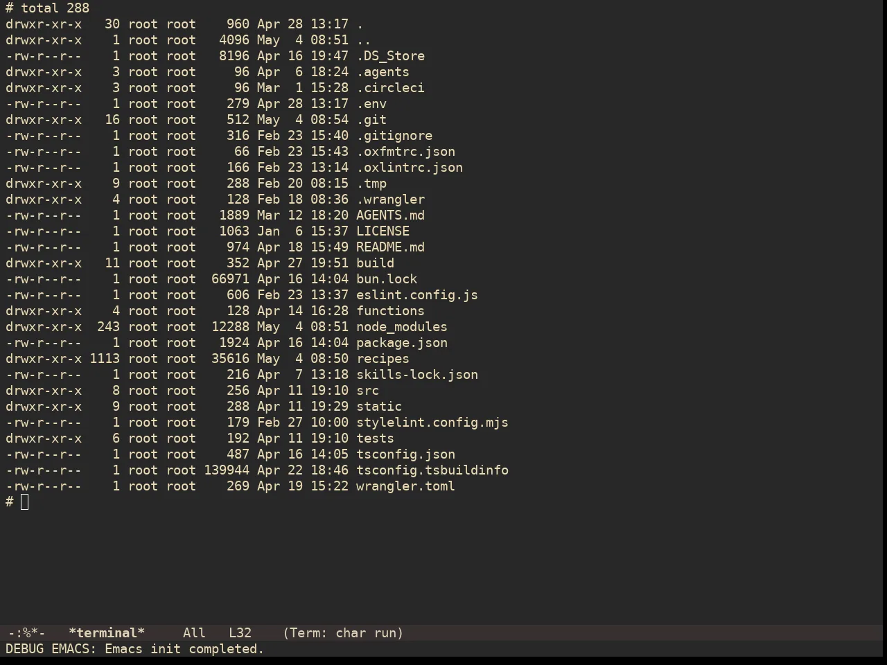 Doom Gruvbox Theme in term