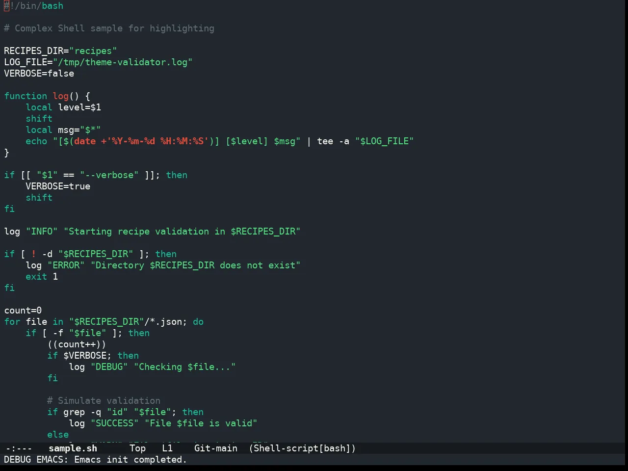 Doom Henna Theme in sh-mode