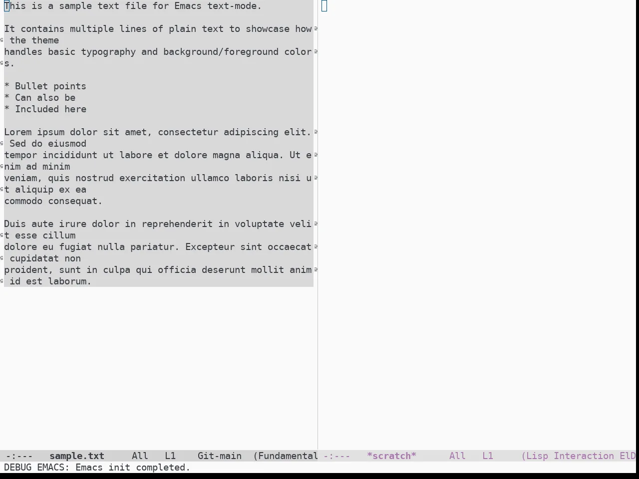 Doom Homage White Theme in fundamental-mode