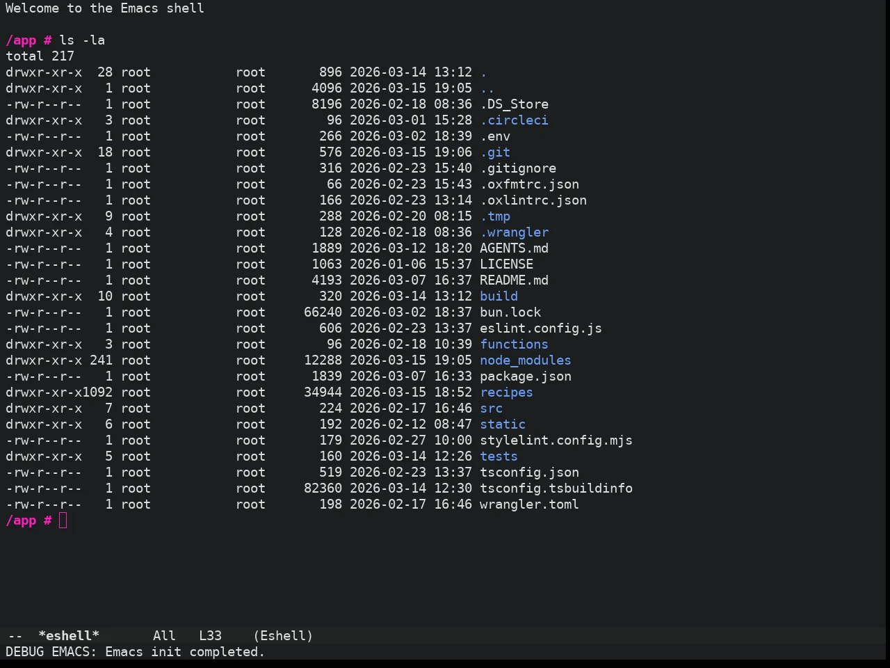 Doom Iosvkem Theme in eshell