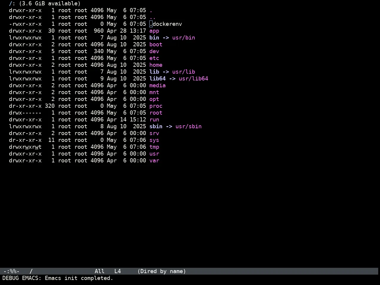 Doom IR Black Theme in dired