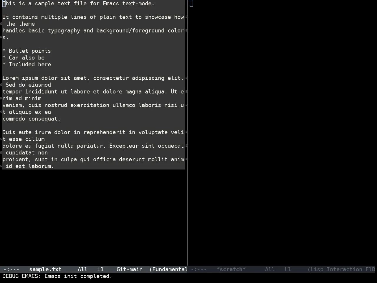 Doom IR Black Theme in fundamental-mode