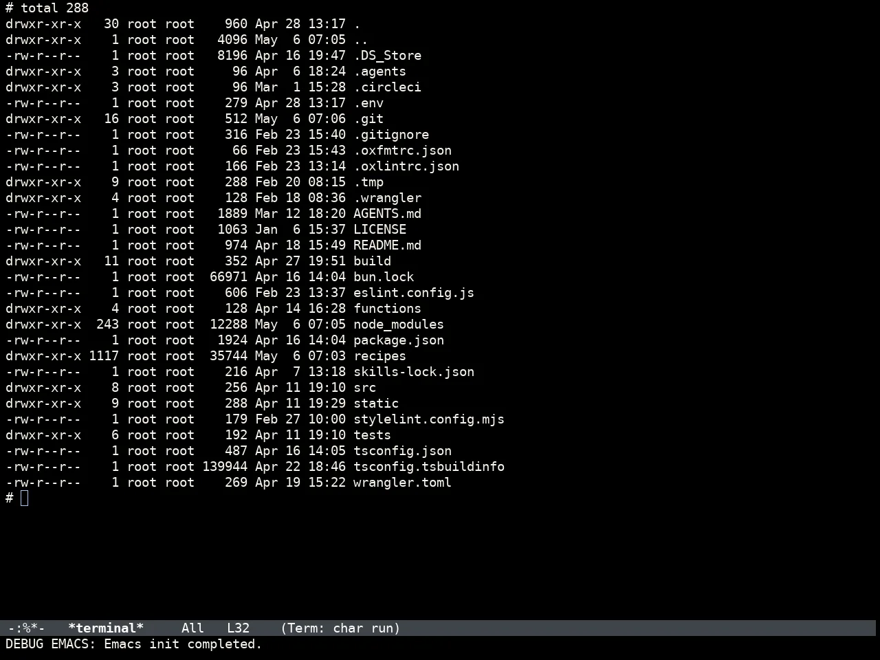 Doom IR Black Theme in term