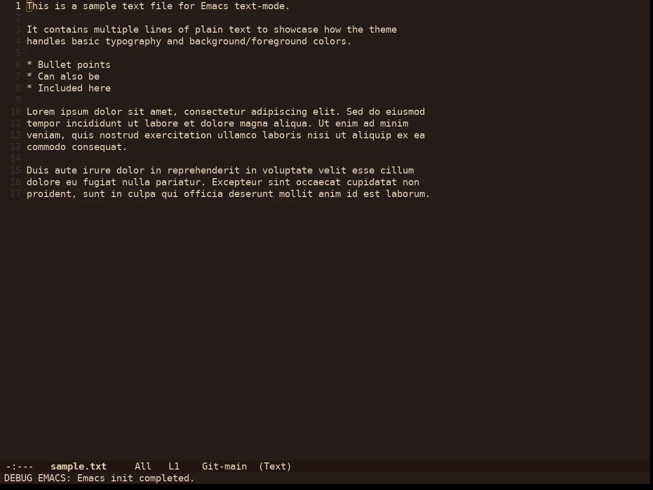 Doom Lantern Theme in text-mode