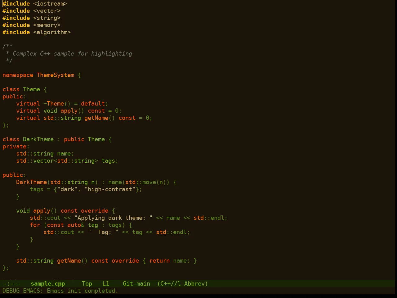 Doom Manegarm Theme in c++-mode