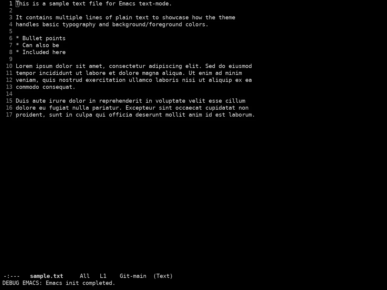 Doom Meltbus Theme in text-mode