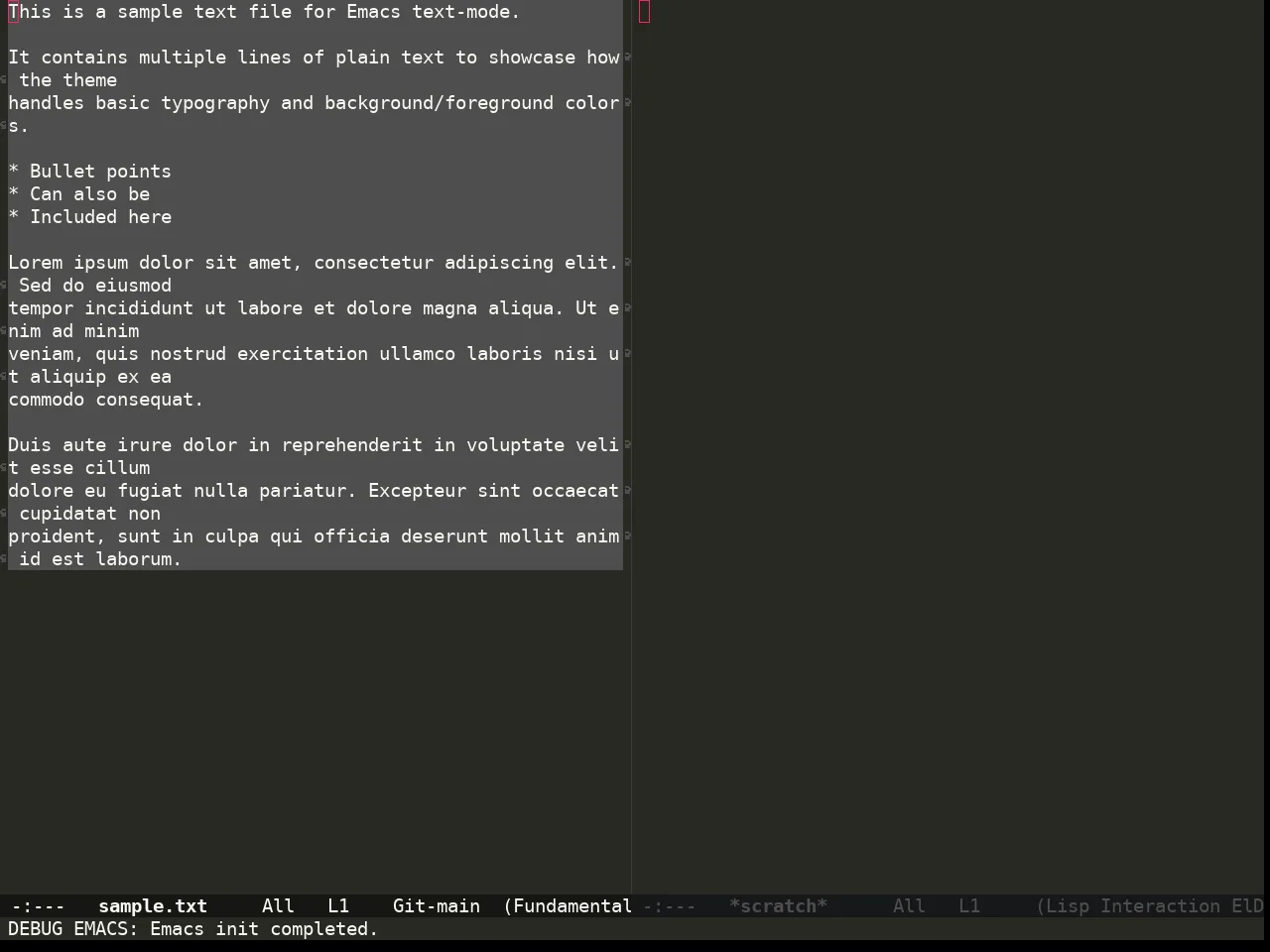 Doom Monokai Classic Theme in fundamental-mode