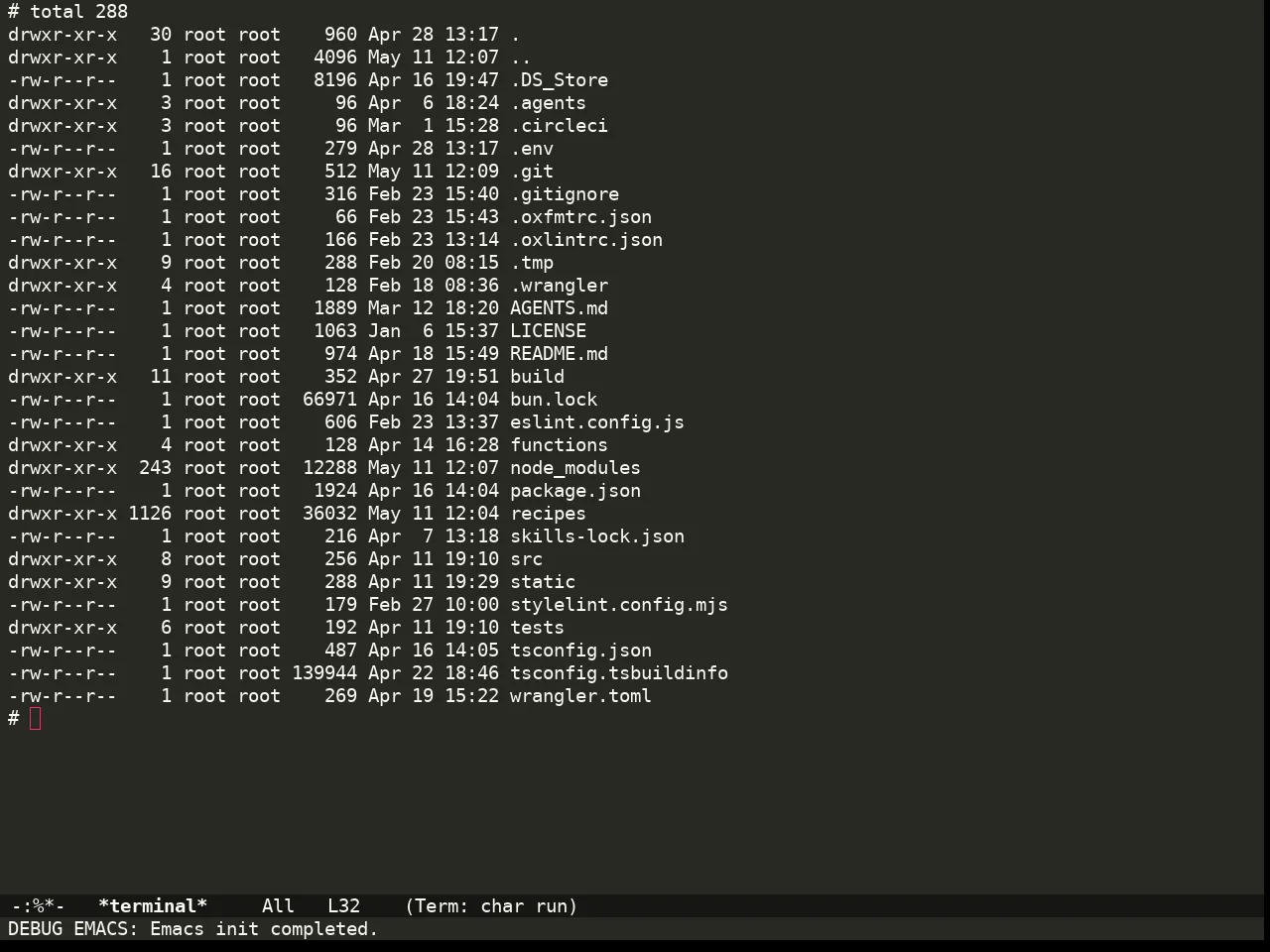 Doom Monokai Classic Theme in term
