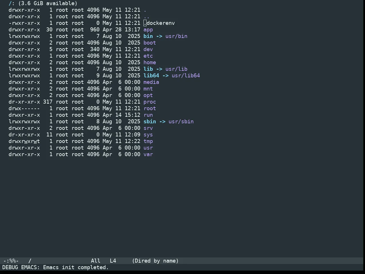 Doom Monokai Machine Theme in dired