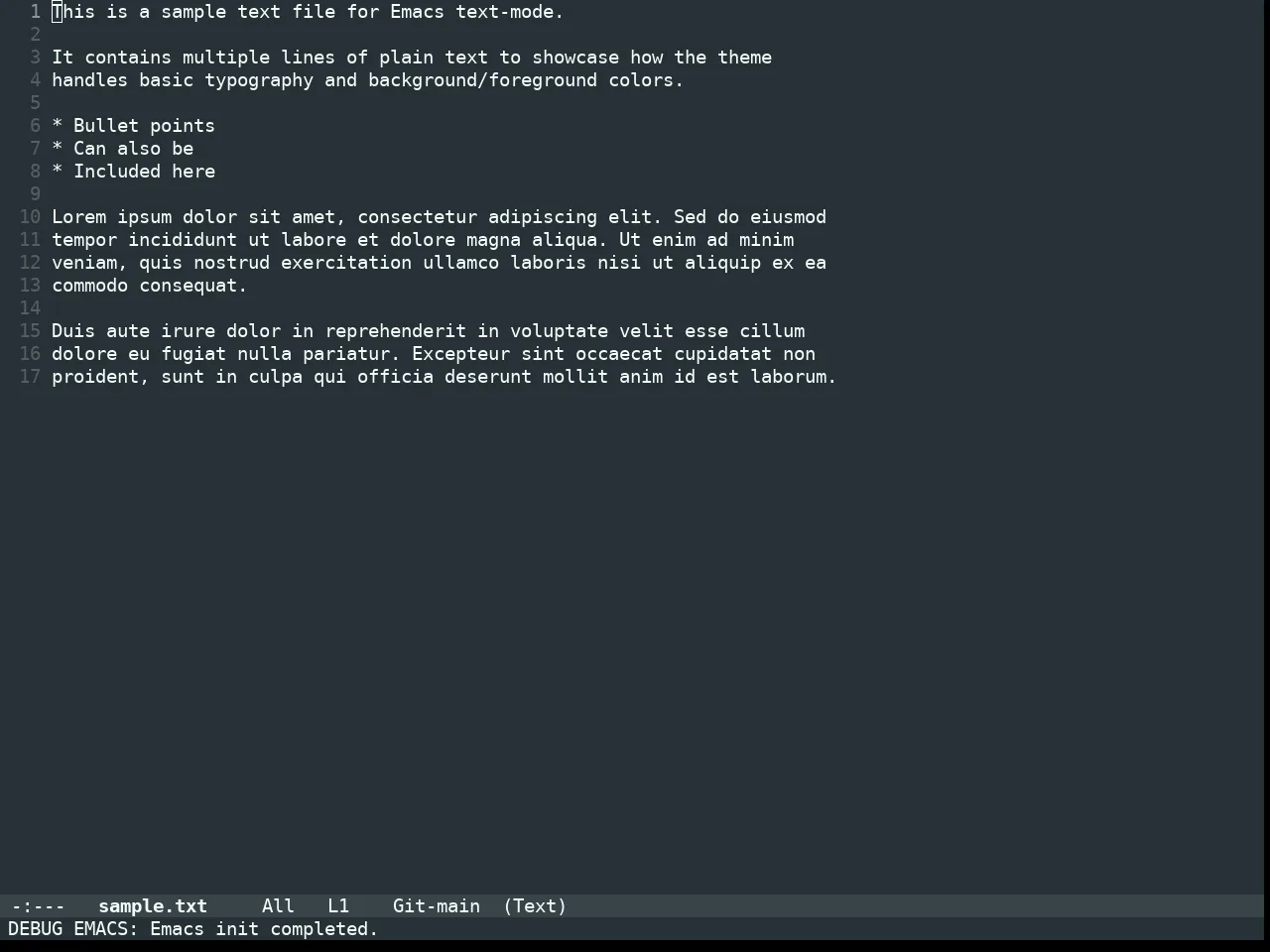 Doom Monokai Machine Theme in text-mode