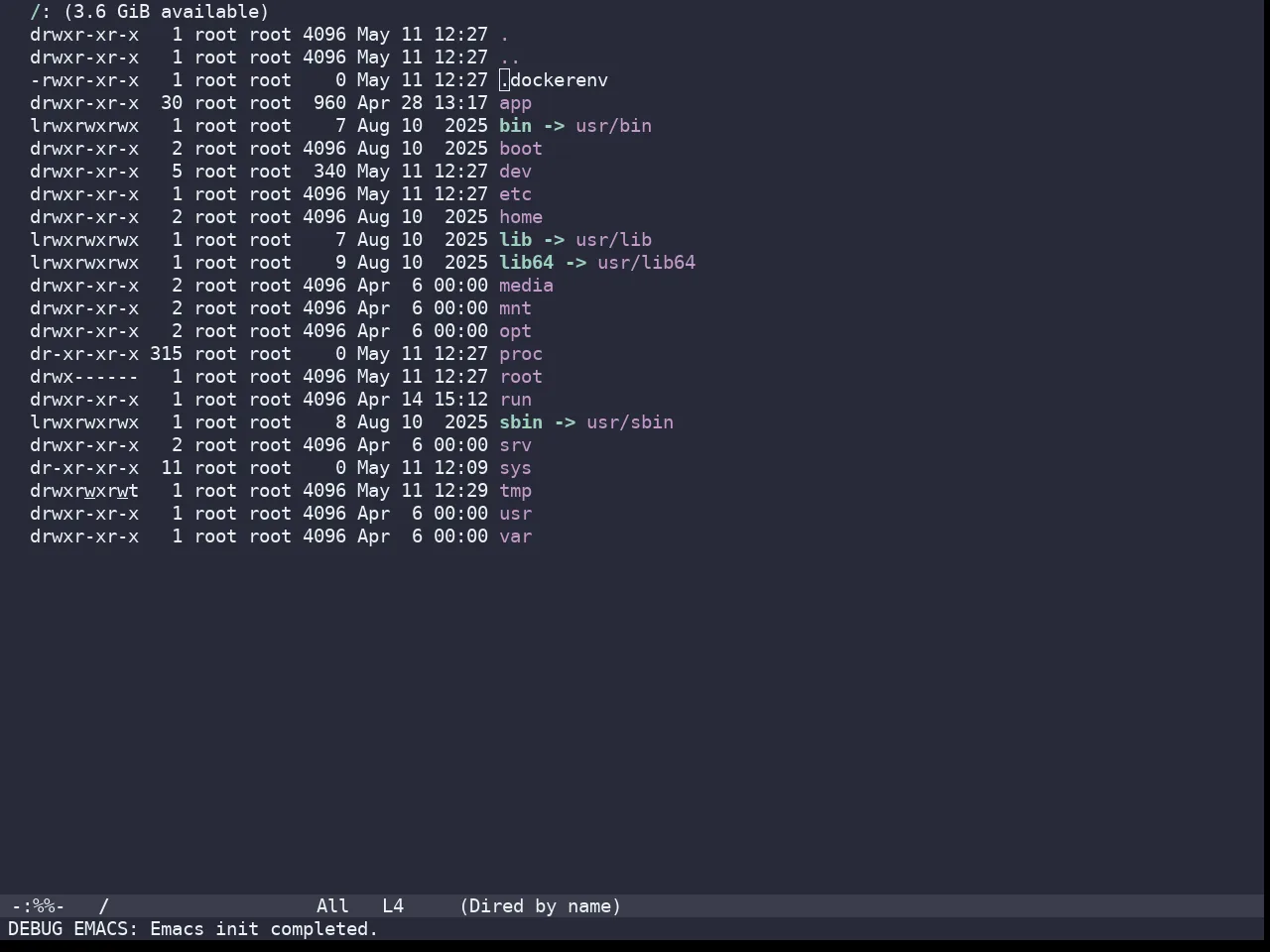 Doom Monokai Octagon Theme in dired