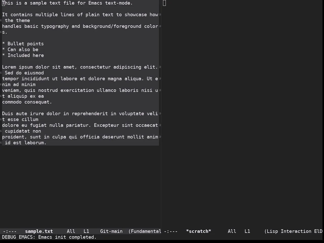 Doom Monokai Spectrum Theme in fundamental-mode