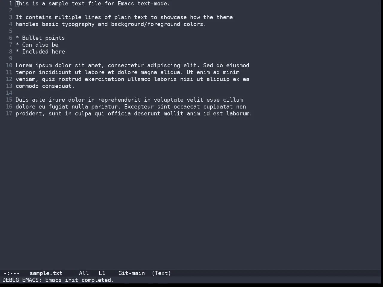 Doom Nord Aurora Theme in text-mode