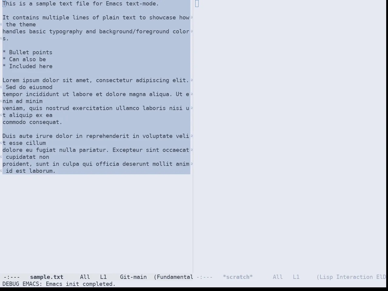 Doom Nord Light Theme in fundamental-mode