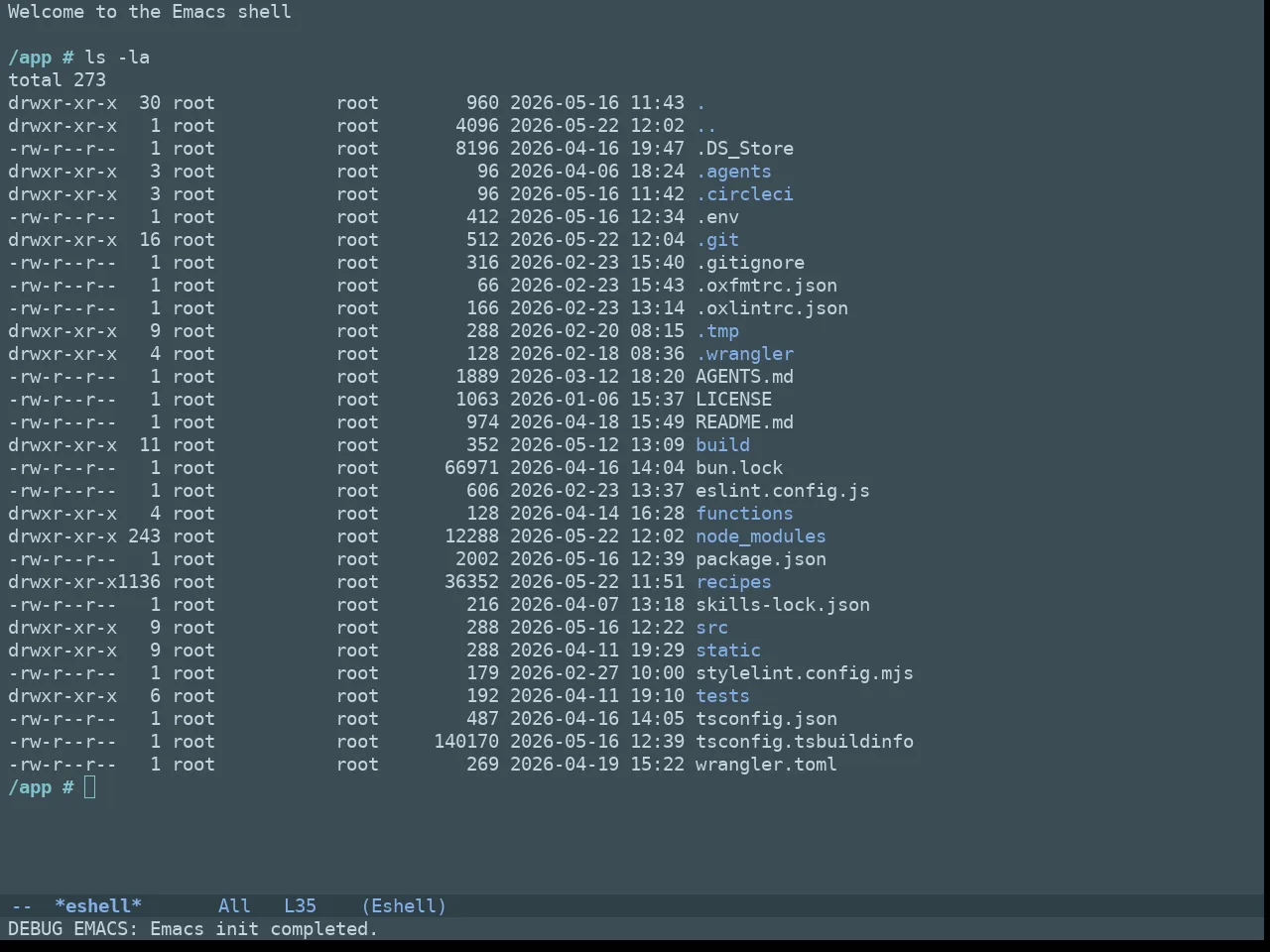 Doom Nova Theme in eshell