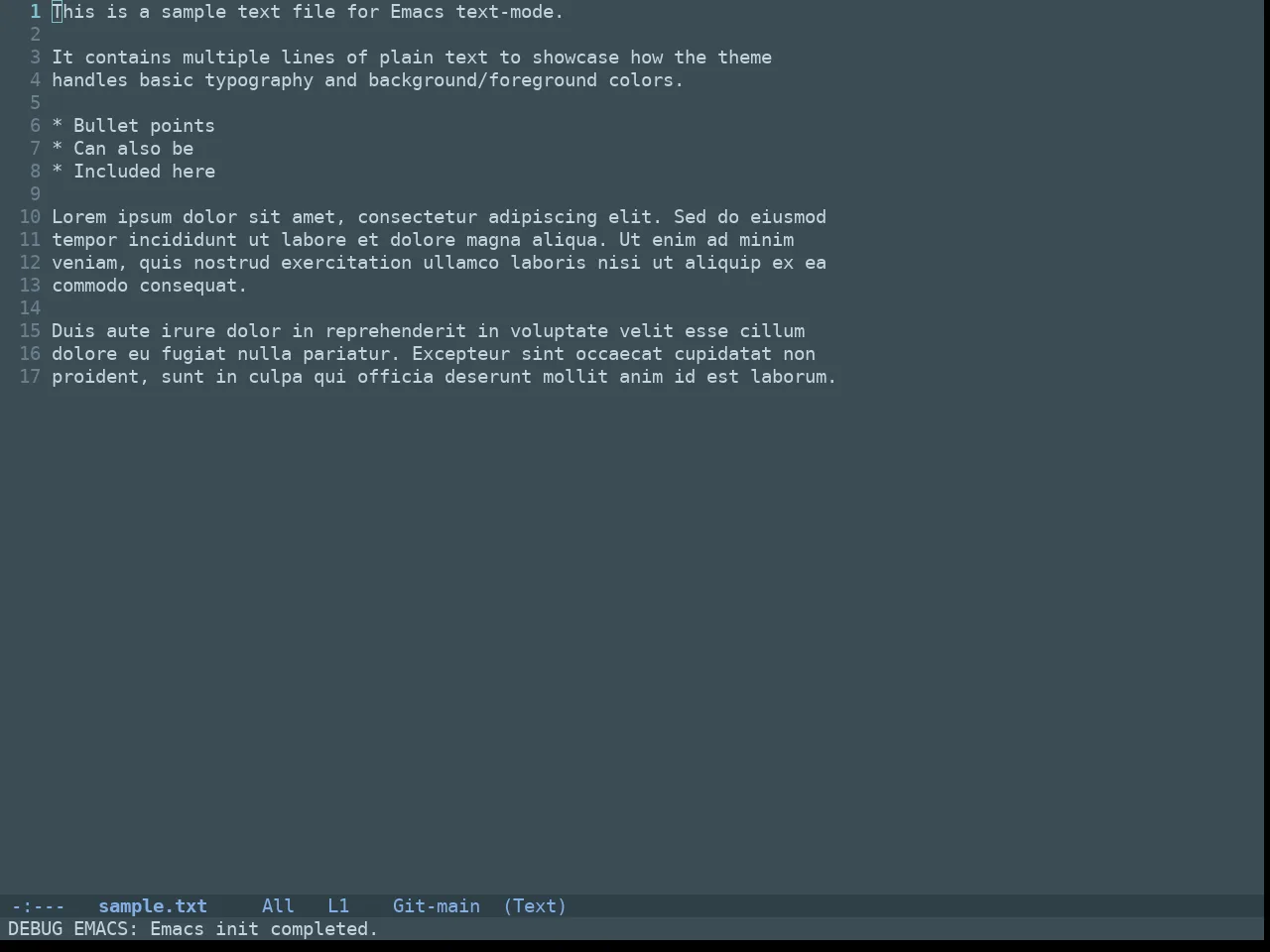 Doom Nova Theme in text-mode