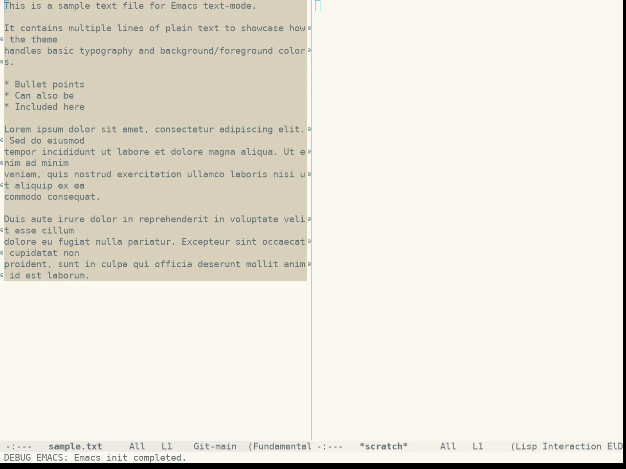 Doom Oksolar Light Theme in fundamental-mode