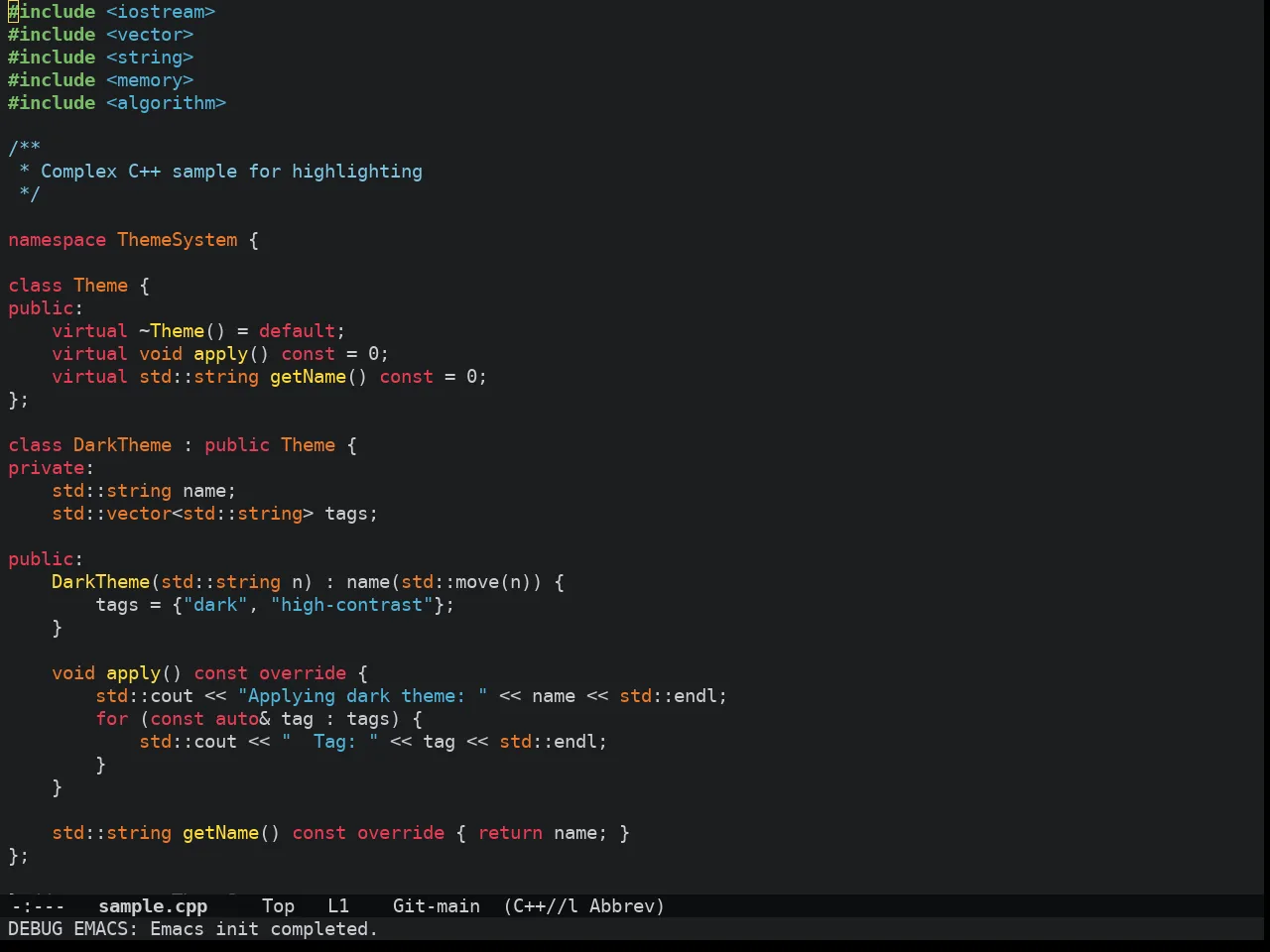 Doom Old Hope Theme in c++-mode