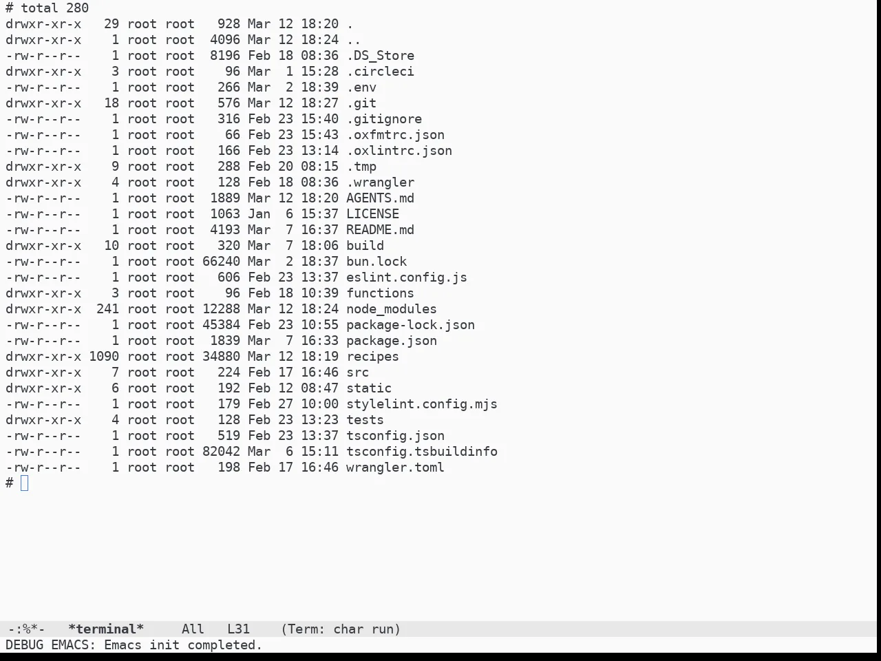 Doom One Light Theme in term
