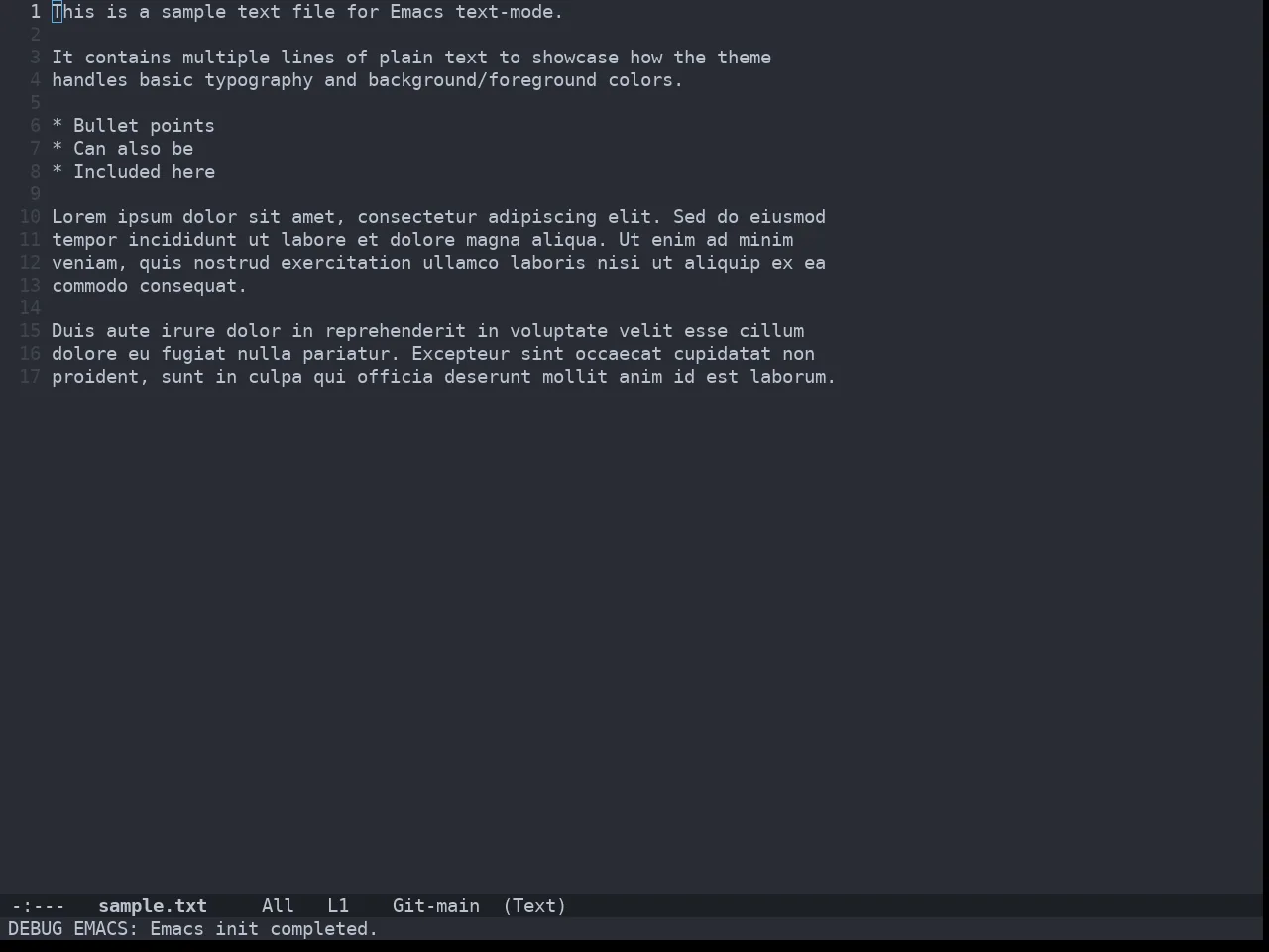 Doom One Theme in text-mode