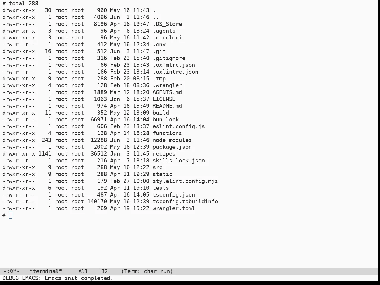Doom Opera Light Theme in term