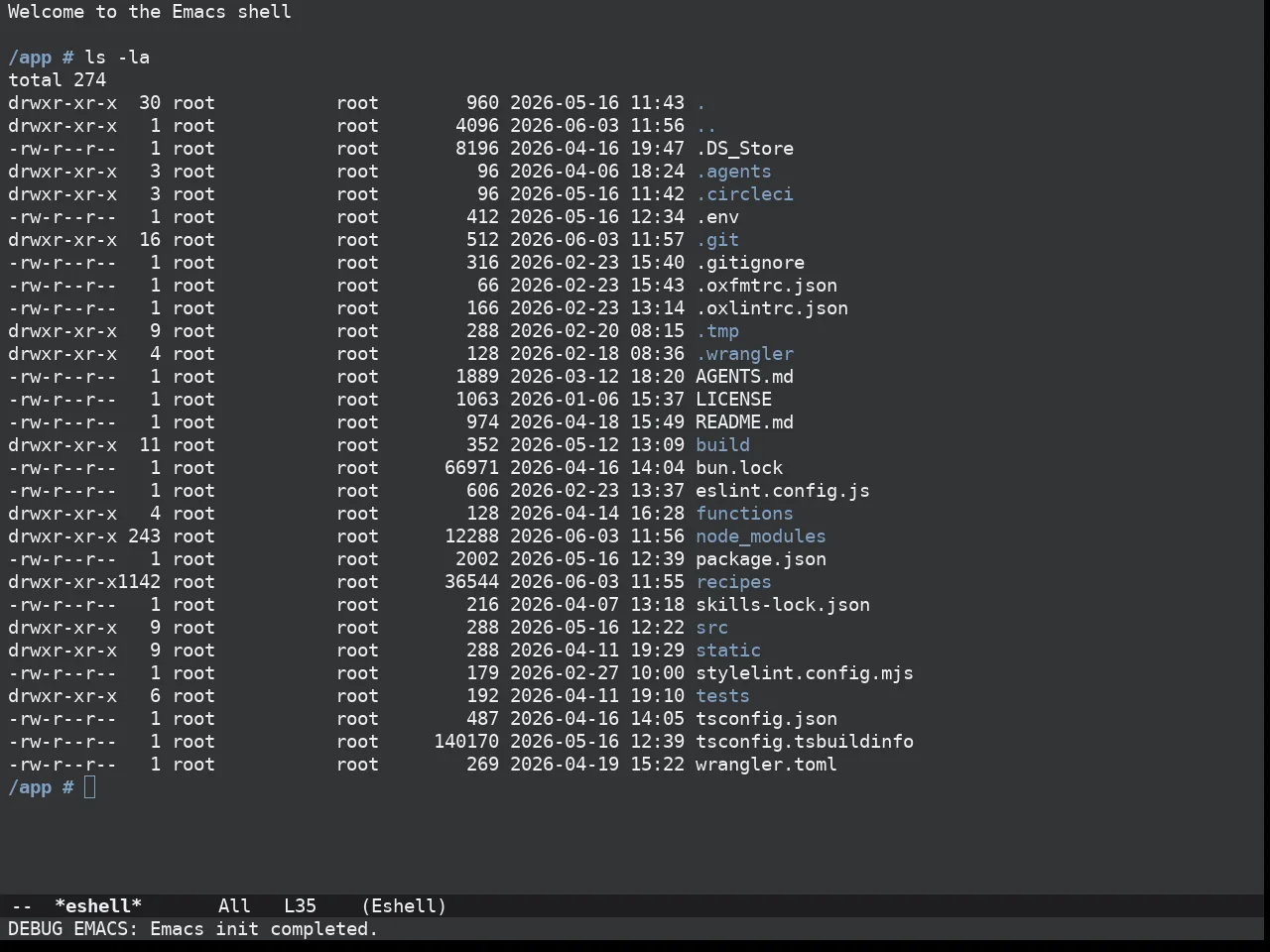 Doom Opera Theme in eshell