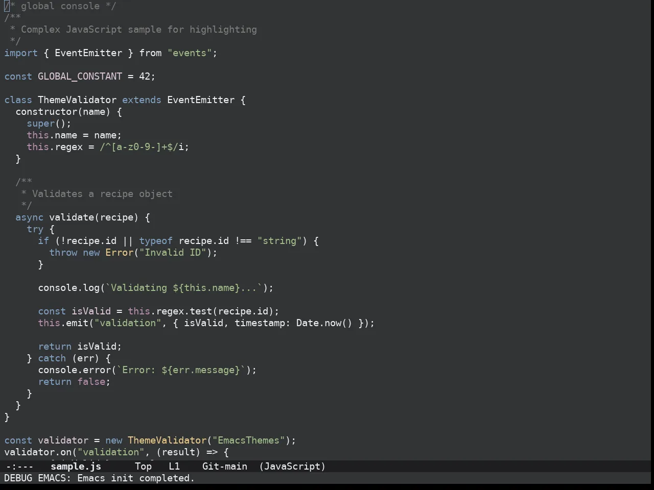 Doom Opera Theme in javascript-mode